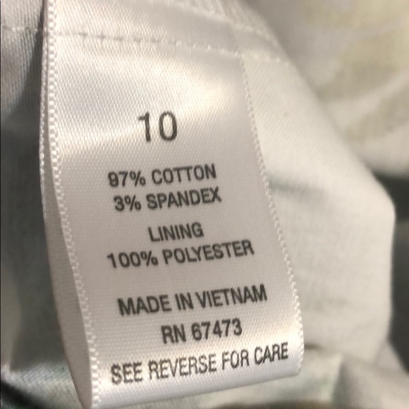 Dress Barn dress floral print green/white - Picture 6 of 6